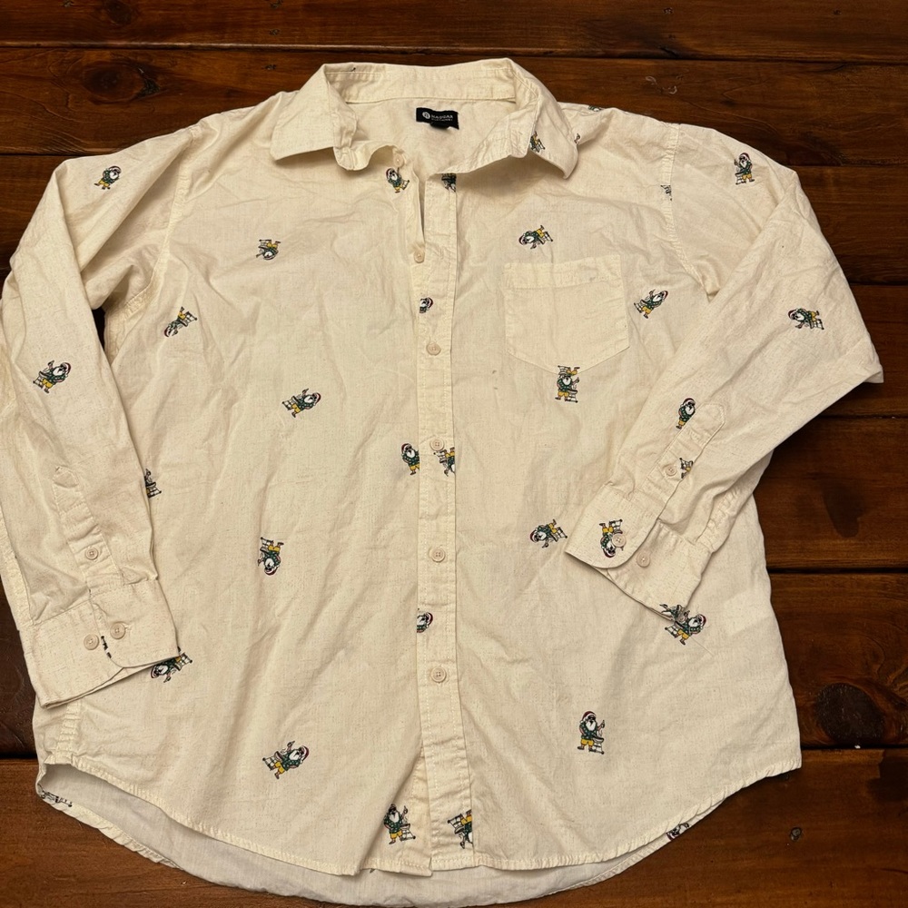 Christmas button up